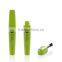 HS new promotion plastic green empty cosmetic mascara bottle with screen print logo
