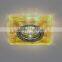 Crystal flat spotlight indoor lighting square patterned ceiling light downlight led MR16 GU5.3 house decoration side lighting