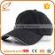 Headwear manufacturer offer cotton twill black brimless baseball cap