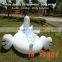 Low MOQ stock swimming pool float inflatable swan for sale