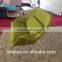 Fashionable fiberglass frame upholstery nice fabric womb sofa