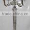 silver candelabra centerpiece