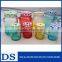 4 oz / 120ml small colored glass mason jar with lid and straw