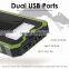 High quality mobile solar Panel charger with Led light power bank 15000mah                        
                                                                                Supplier's Choice