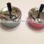 SPINNING ASHTRAY Stainless steel Pink Duck Egg Blue Black Push Down Lid Ashtray