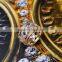 Hollow Flower Wedding Ring Luxury Women's Zircon Ring