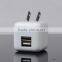 Output 3.1A Super Mini Dual USB travle charger with foldable US plug for iPhone 6S iPad Pro