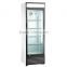 nice price glass door stainless steel freezer for beverage