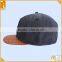6 panels leather flat bill custom snapback baseball caps