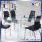 Round Tempered Glass No Folding Events Dining Table