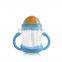 Export easy to grip plastic pp training drink straw bottle for baby child