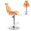 Best selling orange PU Leather bar chair / bar stools with very high quality