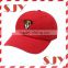 Red Cotton Twill Cheap custom logo baseball hat no minimun