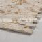 ZTCLJ JY-S-01 Premium Backsplash Tiles Wholesale Square Wavy Beige Natural Stone Mosaic 3D Stone Wallpaper Rock Wall Tiles