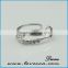 2015 Fashion Jewelry of Zircon Fashion Silver several layer ring