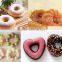 4pcs Commercial Use Non-stick 110v 220v Electric 10cm Flower Heart Cruller Ring Donut Machine