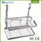 Kitchen supplies 2 tier stainless steel wall hanging kitchen utensil organizer spice rack