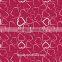 2015 Newest design with love pattern printed tablecloth with staright/wave/lace edge