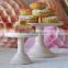 Milk Glass Cake Stand Plate Pastel Colours