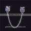 Vintage Silver Safety Chain 925 Sterling Silver Charm European Hot Sale Safety Chain for Woman Bracelet A003
