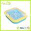 100% Silicone color frame Collapsible Lunch Box 600ML, Folding Food Fruit Container For Microwave Oven