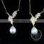 925 sterling silver spring leaf with pearl creative pendant necklace fashion women necklace jewelry 6360461