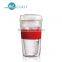 high borosilicate double wall christmas sales different shape coffee mugs for 300ml