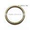 Decorative Brass Metal Handbag O Ring , Round Ring