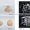 Modern Furniture Round Nature Wood Veneer Shade Pendant Lamp/Light