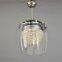 110-240v 70w AC DC motor 42'' crystal retractable ceiling fan with lights