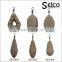 China wholesales various weights Coated Anti Roll Distance Carp Lead carp fishing weights