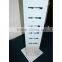 Spinning 4-side multi-tier metal trough plates hook shelfs