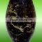 NATURAL STONE BLACK AND GOLD MARBLE URNS