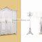 Luxury Antique Solid Wood 4 Door Wardrobe Bedroom Furniture