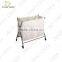 3 Bin Laundry Sorter With Rubber Wheels - Metallic Bronze
