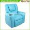 Blue Kids Padded PU Leather Recliner Chair