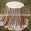 Elegant wedding 100% polyester champagne round table cloth sequin wedding table cloth sequintable cloth dubai