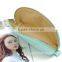 Cosmetic Bag Brass Zipper Top Good PU Leather Hard Cosmetic Bag With Lining