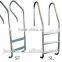 Factory supply high quality stainless steel swimming pool ladder with anti-slip step