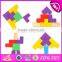 2017 Best design classic building toys wooden tetris game for kids education W14A169