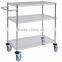 Multi Purpose House Storage Chrome Plated Kitchen Metal Shelf Vertical Wire Rack