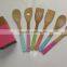new design color bamboo dinner set with 6pcs/colorful flatware set