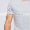 2016 Guangzhou Custom Short Sleeve Crew Neck Grey Men's 100% Cotton 180gsm Soft Jersey Breathable Fit Casual Blank T-Shirt