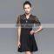 Maxnegio summer black dress with lace chinese runway dress