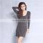 2017 latest Plus size women dress long sleeves autumn ladies wear slim fitting evening dresses