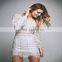 YIHAO2015 Fashion high quality White Body-con Long Sleeve Design party Lace sexy Dress For Women china supplier