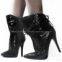 Lotoyo Python-Print Drawstring women Ankle Boots (LTYQC687A)