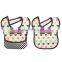 eiffel tower design printed baby bibs and burp cloths