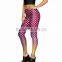 2017 Sexy Women Scale Print Tight Multicolor Mermaid Leggings