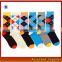WH-120 newest woman and man happy knitted 3d cartoon tube type crew custom sock